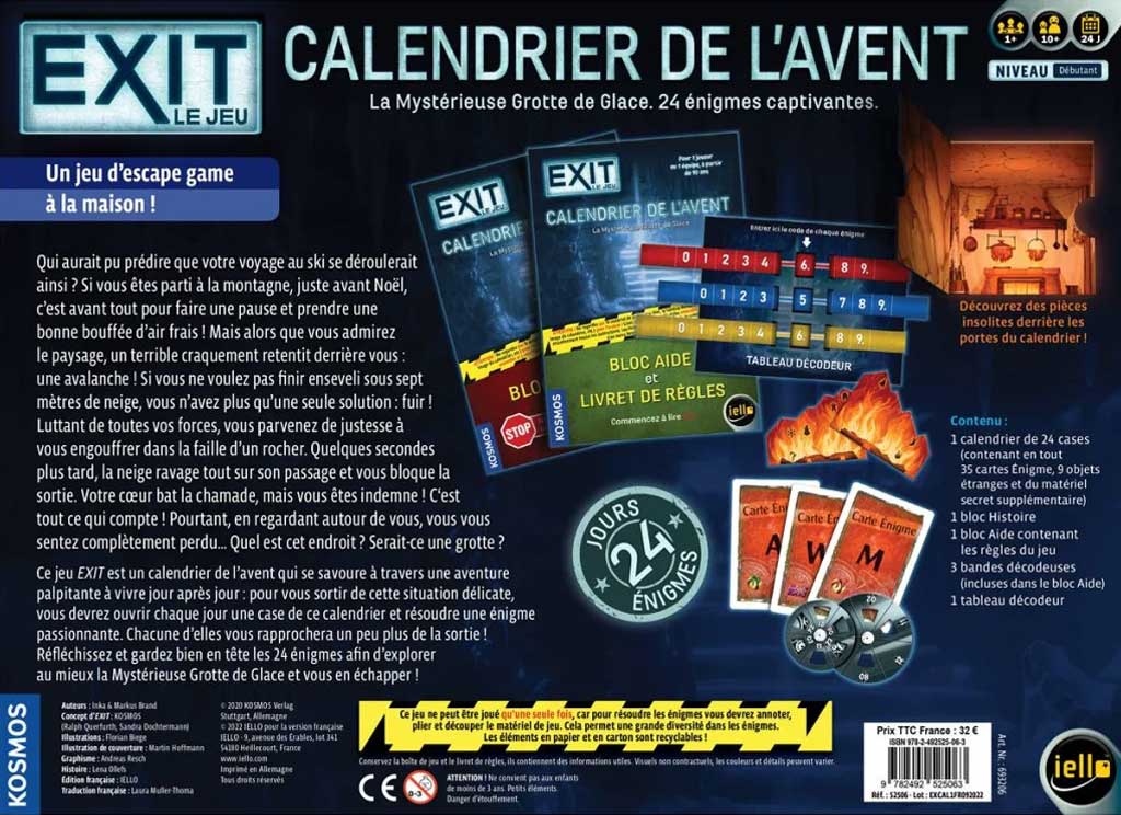 EXIT, l'Escape Game / Calendrier de l'Avent à Tester | Box Ludique