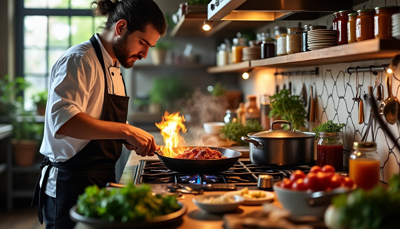 découvrez 'cooking with heat', le documentaire incontournable pour tous les passionnés de cuisine. plongez dans l'univers de la gastronomie où la chaleur et la créativité s'entrelacent pour des recettes et des techniques qui éveilleront vos sens. ne manquez pas cette exploration passionnante qui saura inspirer les chefs en herbe et les gourmets!