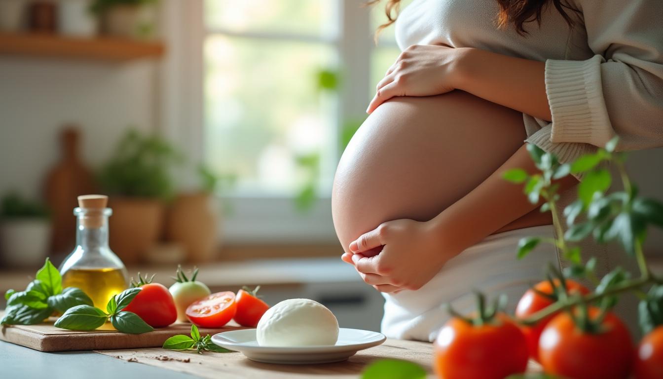 découvrez si la consommation de mozzarella pendant la grossesse est sans risque pour la santé de la mère et du bébé, et quelles précautions prendre.