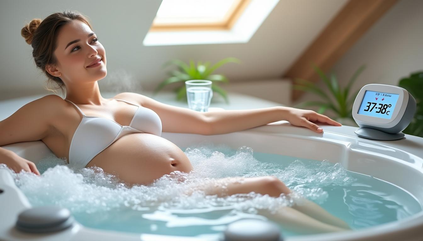 découvrez les conseils et précautions à prendre pour utiliser un jacuzzi pendant la grossesse en toute sécurité, sans risque pour le bébé.